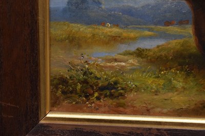 Lot 263 - Primitive School - Oil on canvas - Longhorn bull