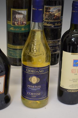 Lot 592 - Eight bottles of red and white Italian table wines