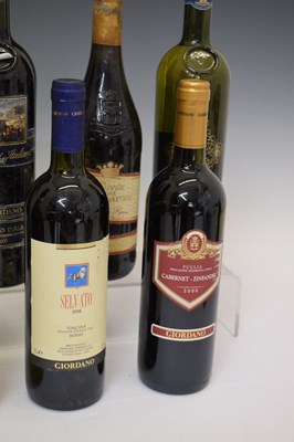 Lot 592 - Eight bottles of red and white Italian table wines