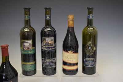 Lot 592 - Eight bottles of red and white Italian table wines