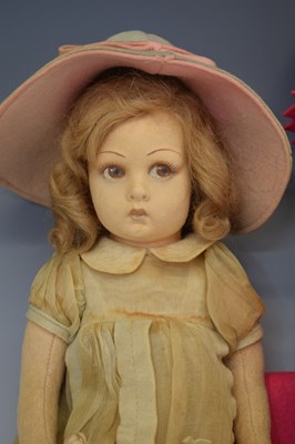 Lot 459 - Attributed to Lenci - Circa 1920s felt doll, in sepia tones