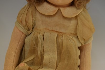 Lot 459 - Attributed to Lenci - Circa 1920s felt doll, in sepia tones