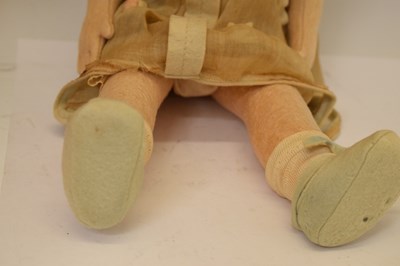 Lot 459 - Attributed to Lenci - Circa 1920s felt doll, in sepia tones