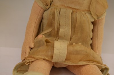 Lot 459 - Attributed to Lenci - Circa 1920s felt doll, in sepia tones