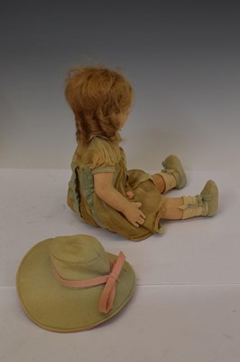 Lot 459 - Attributed to Lenci - Circa 1920s felt doll, in sepia tones