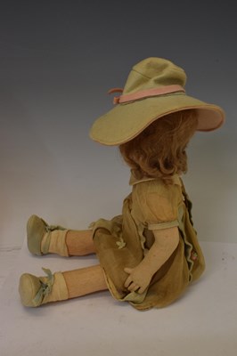 Lot 459 - Attributed to Lenci - Circa 1920s felt doll, in sepia tones