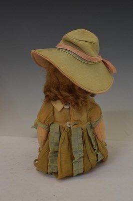 Lot 459 - Attributed to Lenci - Circa 1920s felt doll, in sepia tones