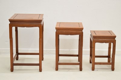 Lot 574 - George Zee and Co. nest of three tables