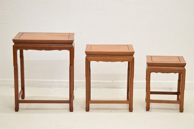 Lot 574 - George Zee and Co. nest of three tables