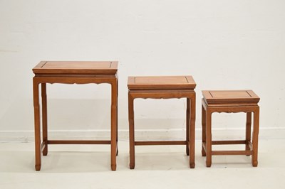 Lot 574 - George Zee and Co. nest of three tables