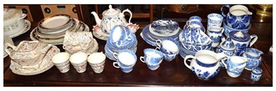 Lot 553 - Quantity of Victorian and later transfer decorated ceramics