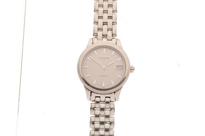 Lot 126 - Longines - Lady's automatic stainless steel wristwatch