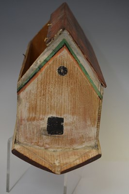 Lot 196 - Carved and painted pine Noah's Ark and contents