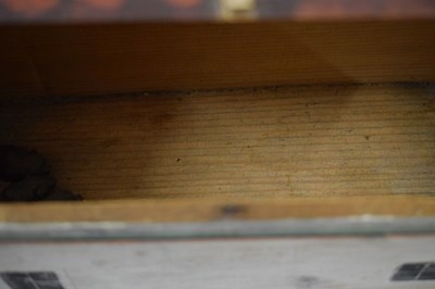 Lot 196 - Carved and painted pine Noah's Ark and contents