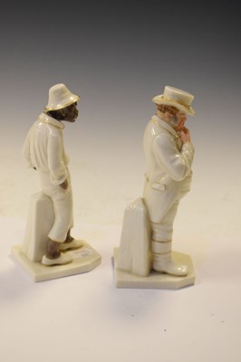 Lot 365 - Royal Worcester - Two porcelain figures from the Around The World series