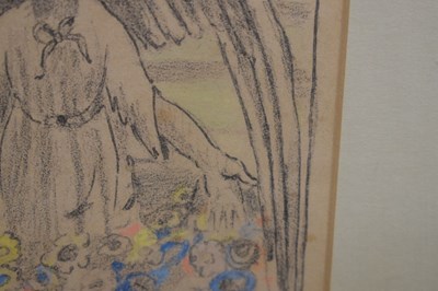 Lot 289 - Cuno Amiet, (Swiss, 1868-1961) - Mixed media - Angel