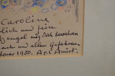 Lot 289 - Cuno Amiet, (Swiss, 1868-1961) - Mixed media - Angel