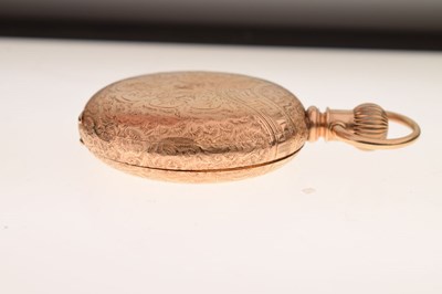 Lot 78 - American Waltham 14K yellow metal cased full hunter pocket watch