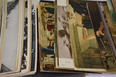 Lot 390 - Early 20th century and later postcards to include Titanic, a small quantity of coinage