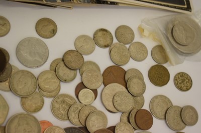 Lot 390 - Early 20th century and later postcards to include Titanic, a small quantity of coinage