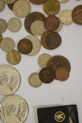 Lot 390 - Early 20th century and later postcards to include Titanic, a small quantity of coinage