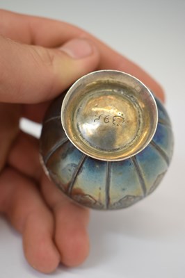 Lot 325 - 19th century Indian silver lidded pot, together with an Indonesian betel box