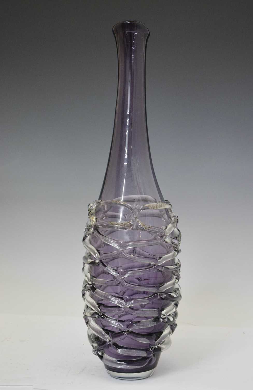 Lot 146 - Large Amethyst studio glass vase