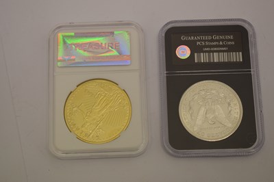 Lot 243 - Collection of USA coins and medallions