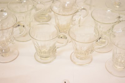 Lot 365 - Collection of forty-six clear glass custard cups etc