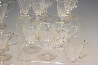 Lot 365 - Collection of forty-six clear glass custard cups etc