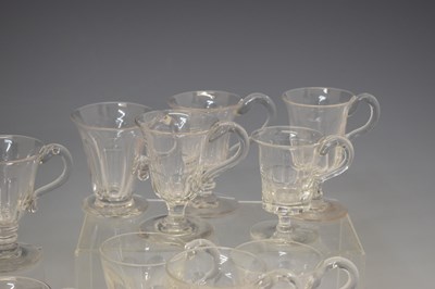 Lot 365 - Collection of forty-six clear glass custard cups etc