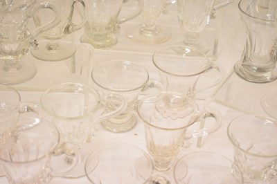 Lot 365 - Collection of forty-six clear glass custard cups etc