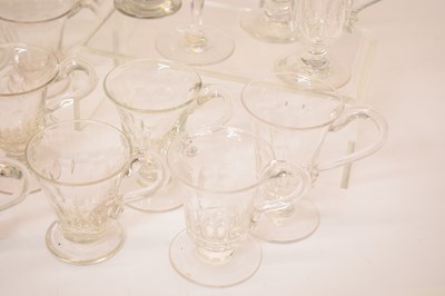 Lot 365 - Collection of forty-six clear glass custard cups etc