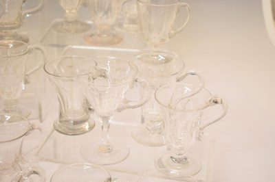 Lot 365 - Collection of forty-six clear glass custard cups etc