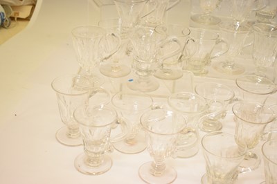 Lot 365 - Collection of forty-six clear glass custard cups etc