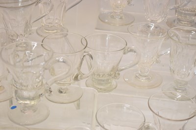 Lot 365 - Collection of forty-six clear glass custard cups etc