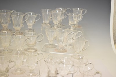 Lot 365 - Collection of forty-six clear glass custard cups etc