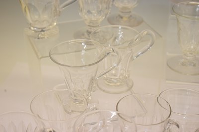 Lot 365 - Collection of forty-six clear glass custard cups etc