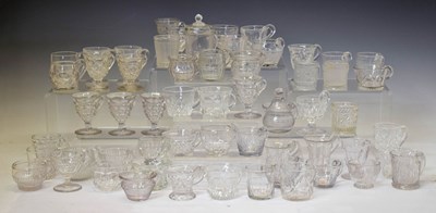 Lot 366 - Collection of approximately sixty clear glass custard cups etc