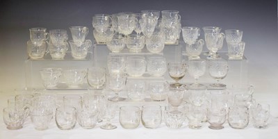Lot 367 - Collection of approximately sixty clear glass custard cups etc