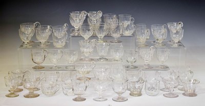 Lot 368 - Collection of approximately fifty clear glass custard cups etc