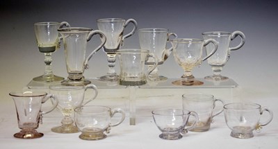 Lot 370 - Collection of thirteen jelly glasses, glass custard cups, etc