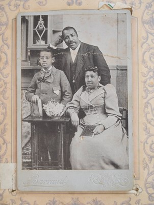 Lot 322 - Victorian musical tooled leather photograph album, including Rev. John Henry Hector, etc