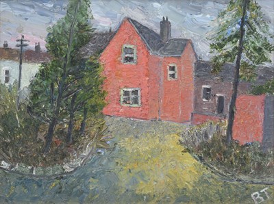 Lot Barrington Tabb (British, 1934-2022) - Oil on board - 'Red House'
