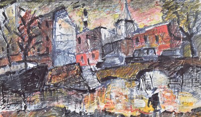 Lot Barrington Tabb (British, 1934-2022) - Mixed media - Welsh Back, Bristol