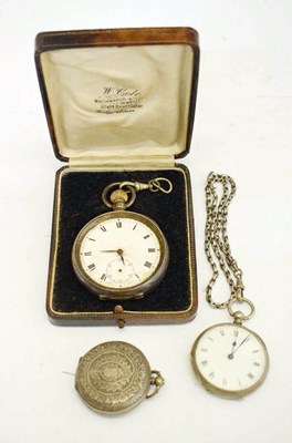 Lot 159 - George V silver 925 case open-face pocket watch