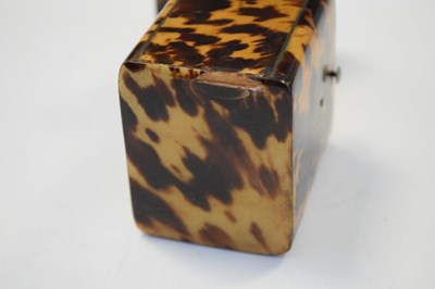 Lot 239 - Mid Victorian tortoiseshell Etui case