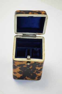 Lot 239 - Mid Victorian tortoiseshell Etui case