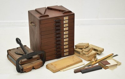 Lot 258 - 20th century Adana printing press, etc