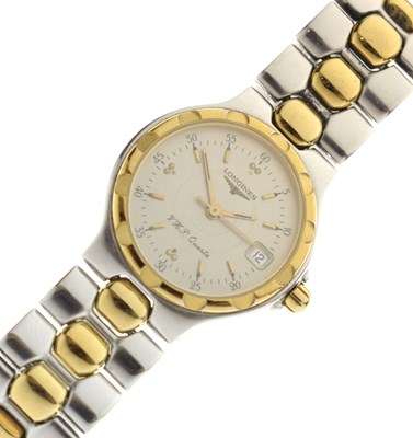 Lot 152 - Longines - Lady's 'VHP Quartz' two-tone stainless steel bracelet